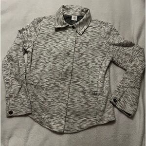 Cabi Women's Heathered Gray Neo Jacket Front Zip Style #5102 Size Medium